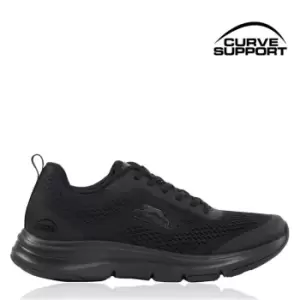 Image of Slazenger Curve Support E-Mesh Trainers Mens - Black