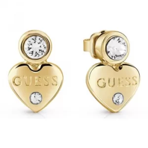 Image of Ladies Guess Gold Plated Guessy Earrings
