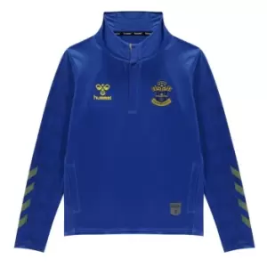 Image of Hummel Southampton quarter Drill Top Junior Boys - Blue