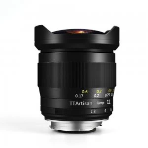 Image of TTartisans 11mm F2.8 Fisheye Lens for Leica M Mount - Black