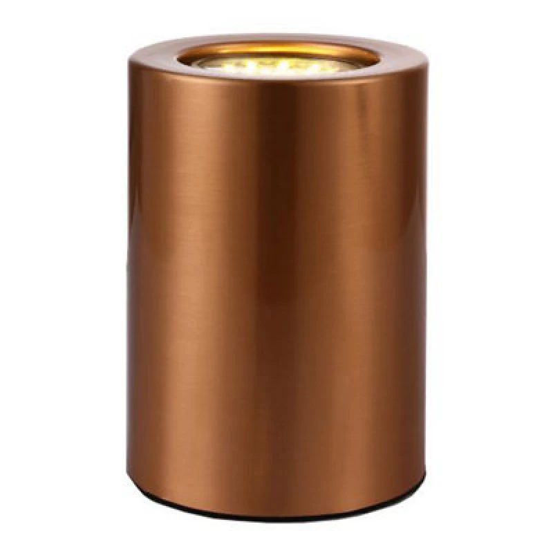 Image of Happy Homewares Small And Contemporary Brushed Copper LED Table/floor Lamp Uplighter