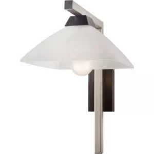 Image of Ela Dome Wall Light, Glass Shade, Wenge, 1x E27