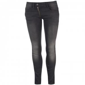 Image of G Star Lynn Zip Mid Skinny Jeans - medium aged
