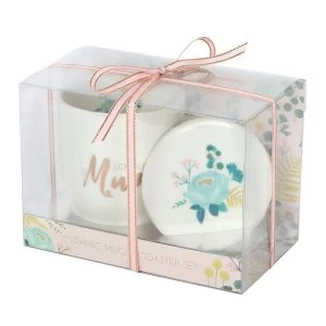 Image of Loveliest Mum Mug and Coaster Set