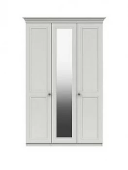 Image of Harris Part Assembled 3 Door Mirrored Wardrobe