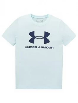 Image of Urban Armor Gear Childrens Sportstyle Logo T-Shirt - Mint Navy
