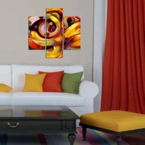 Image of 3MDF-090 Multicolor Decorative MDF Painting (3 Pieces)