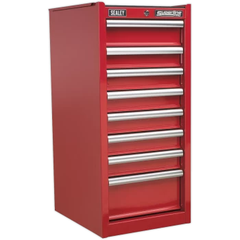 Image of Sealey Superline Pro 8 Drawer Heavy Duty Cabinet Hang On Tool Chest Red
