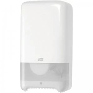 Image of Tork Twin Mid Size-Toilet Roll Dispenser White