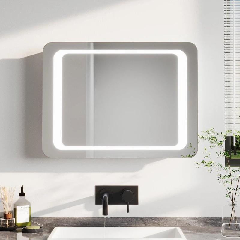 Image of Kabinet UK LED Wall-Mounted Steam-Free Bathroom Mirror White unisex One size