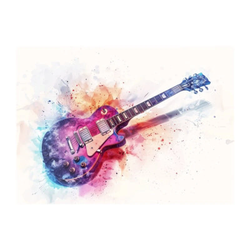 Image of Warren Reed Designer Cosmic Melody: Abstract Guitar Visions Chopping Board