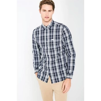 Image of Jack Wills Blanford Poplin Check Shirt - Multi-Blue