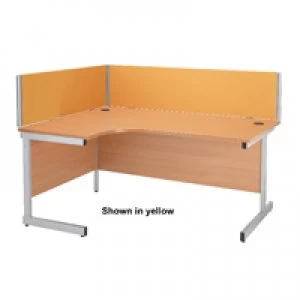 Image of Jemini 1500mm Black Straight Desk Screen KF74005