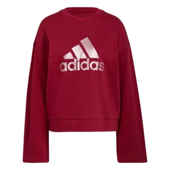 Image of adidas x Zoe Saldana Sweatshirt Womens - Legacy Burgundy