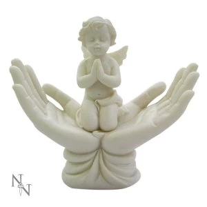 Image of Raised To Heaven Cherub Figurine