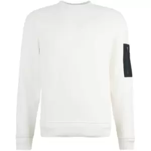 Image of Barbour International Grip Crew Neck Jumper - White