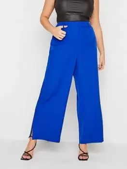 Image of Yours Split Flare Trouser Cobalt, Blue, Size 16, Women