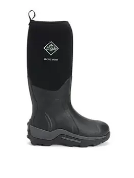 Image of Muck Boots Arctic Sport Pull On Wellington Boot, Black, Size 7, Men