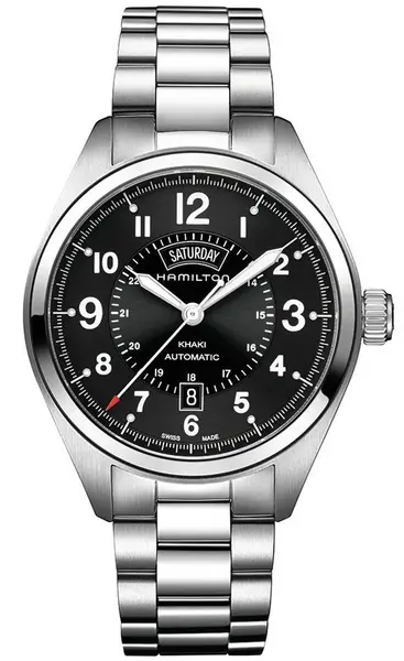 Image of Hamilton Watch Khaki Field Day Date Auto D - Black HM-602