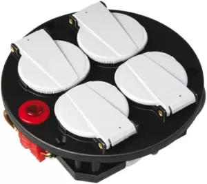 Image of Brennenstuhl 1081080 power extension 4 AC outlet(s) Black,Red,White