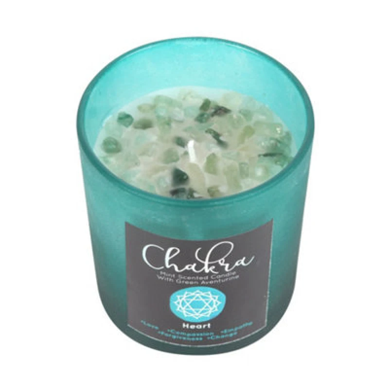 Image of Something Different Something Different Mint Heart Chakra Scented Candle in Teal Teal One Size Unisex 5063425481002