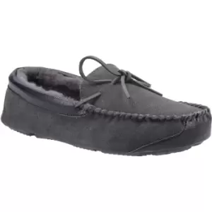 Image of Cotswold Mens Northwood Sheepskin Moccasin Slip On Slippers UK Size 9 (EU 43)