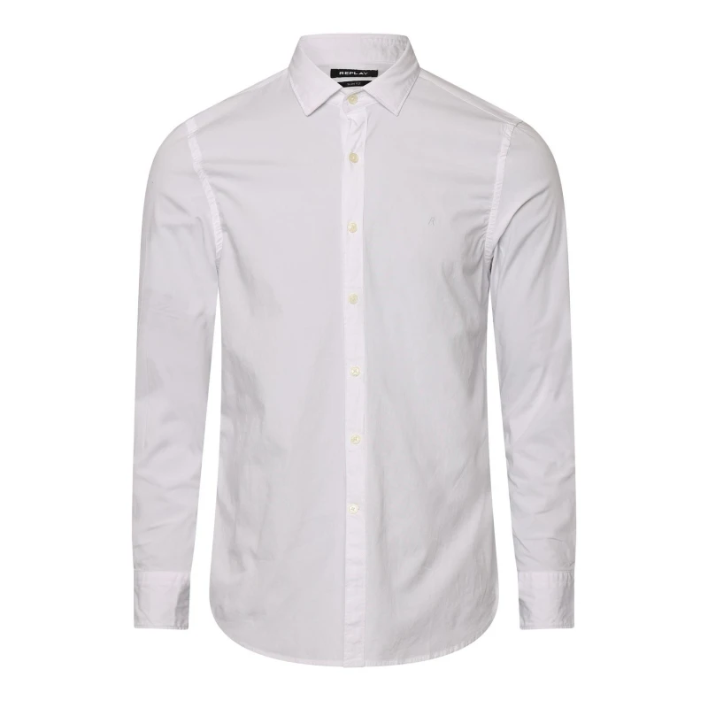Image of Replay Long Sleeve Shirt White male S