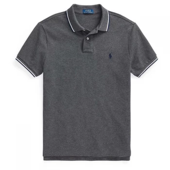 Image of Polo Ralph Lauren Polo Ralph Lauren Tip Mesh Polo - Barclay Heather