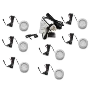 Image of Moderix Recessed LED Light Under Furniture Cabinet Shelf Cupboard Full Kit Alvar