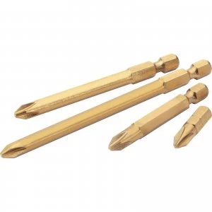 Image of Draper Expert Phillips Titanium Coated Screwdriver Bit PH3 75mm Pack of 2