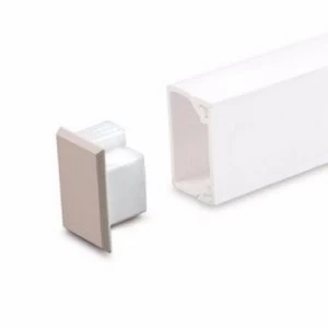 Image of Zexum 38mm x 38mm Mini Trunking Accessories - Stop End