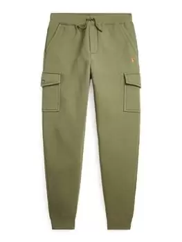 Image of Ralph Lauren Boys Cargo Jog Pants - Dark Sage, Green, Size 8-10 Years=M