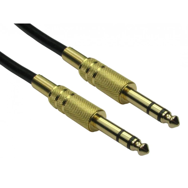 Image of Cables Direct 4635-030GD audio cable 3m 6.35mm Black. Gold