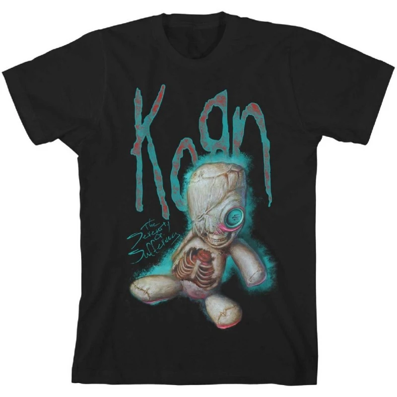 Image of Korn Korn Men SoS Doll Back Print Cotton T-Shirt in Black Size: Medium Black M Male 5063300221372