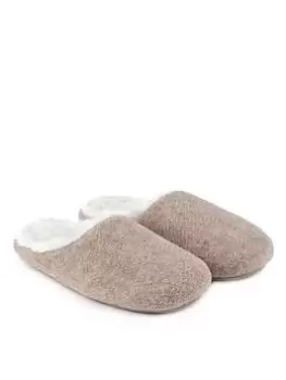 Image of TOTES Felt Clog Slipper - Natural, Size 4, Women