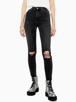 Image of Topshop Topshop Austin Rip Jamie Jeans - Black