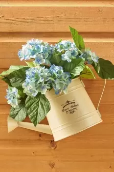 Image of Vintage Half Wall Watering Can Planter