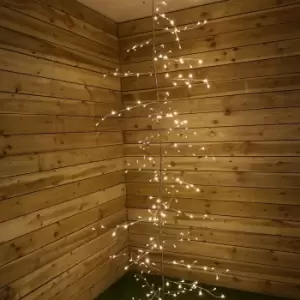 Image of Premier 3m Outdoor and Indoor Gold Lit Branch Garland, 288 LEDs