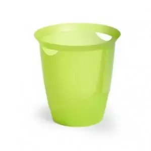 Image of Durable Waste Bin Trend 16 Litre Opaque Light Green Pack of 1