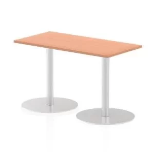 Image of Italia Poseur Table Rectangle 1200600 Top 725 High Beech