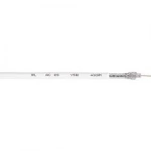 Image of Coax Outside diameter 5mm 75 105 dB White Interkabel AC 85 Sold by the metre