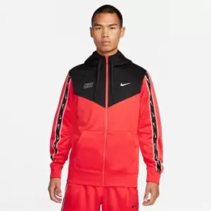 Image of Nike Sportswear Repeat Mens Full-Zip Hoodie - Red