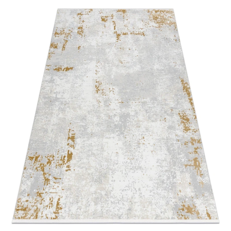 Image of RugsX Modern Carpet Duke 51378 Cream / Gold - Concrete, Stone Structured, Ve 160X220 Cm