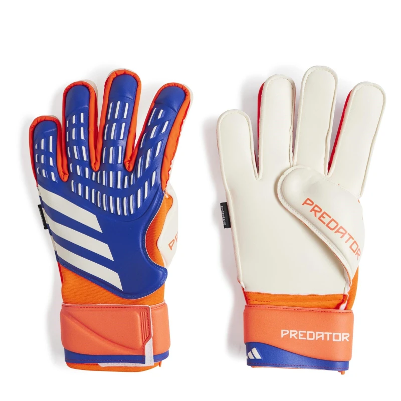 Image of adidas Predator Match Fingersave Goalkeeper Gloves Adults - Blue Blue 7