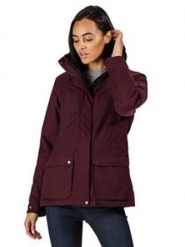 Image of Regatta Loretta Waterproof Jacket - Dark Burgundy , Dark Burgundy, Size 14, Women