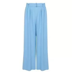 Image of Boss Tibanisy High Waisted Pants - Blue