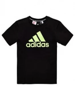 Image of Adidas Childrens Bos Short Sleeve T-Shirt - Black