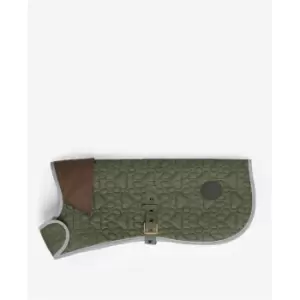 Image of Barbour Paw-Quilted Dog Coat - Green
