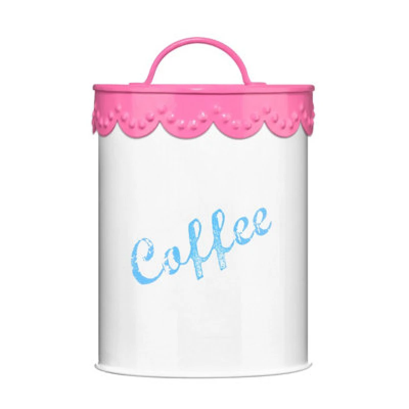 Image of Premier Housewares Maison by Premier Pink Lace Coffee Canister Pink