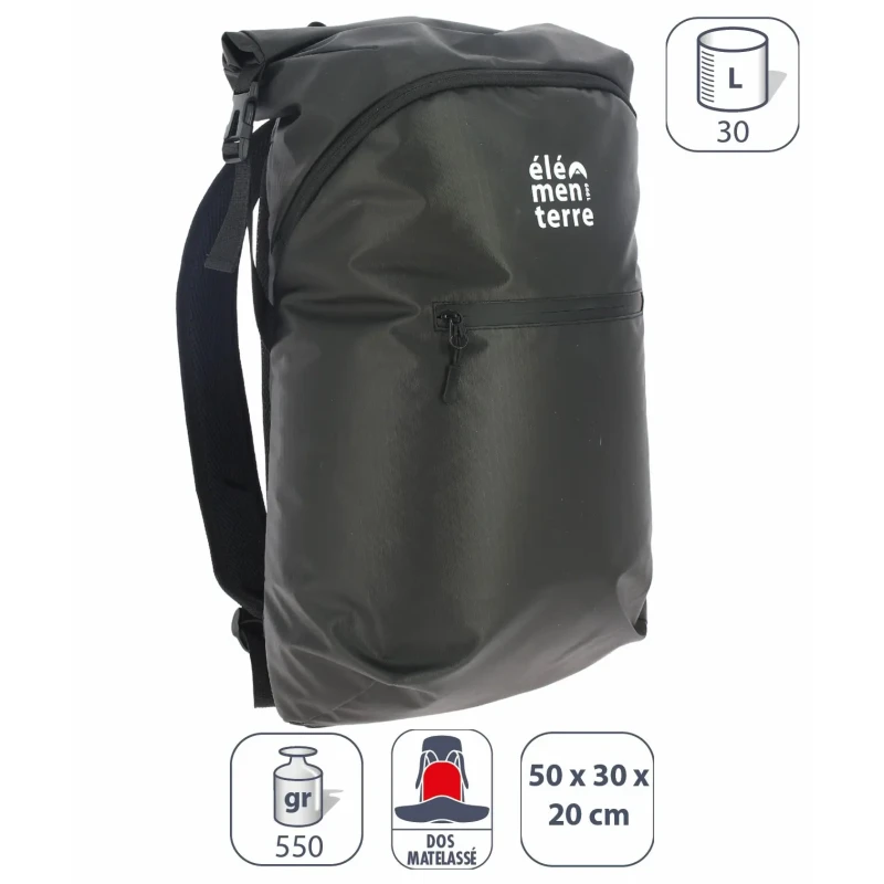 Image of Backpack Elementerre Blackmalt Noir Unisex 30 L